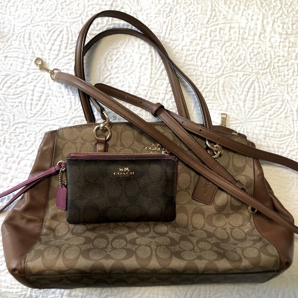 Coach bag and wallet bundle